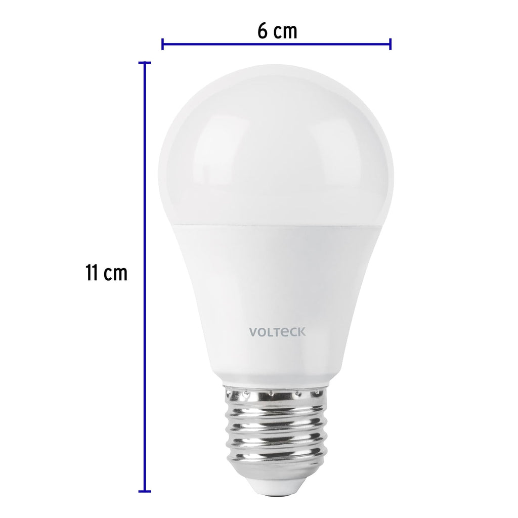 Foco LED 9W (60W) A19, sensor de movimiento, 6500K, VOLTECK