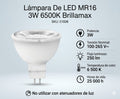Lámpara De LED MR16 3W 6500K Brillamax