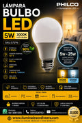LÁMPARA BULBO LED 5W 3000K LUZ CALIDA