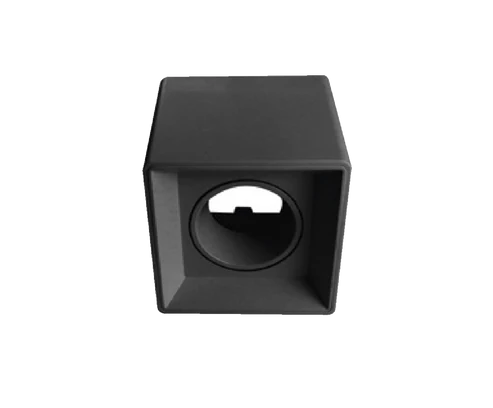 Luminario Para MR16 Cuadrado Negro SKU:57284