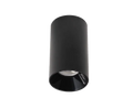 Luminario Cilíndrico Para MR16 Mate Negro Con Difusor Negro SKU:57300