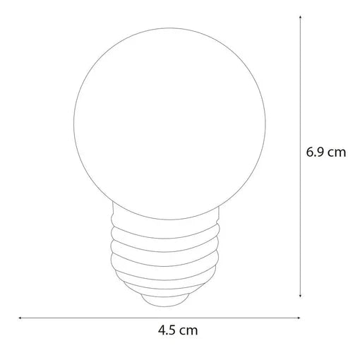 Lámpara de LED Decorativas de Color 1W Rojo